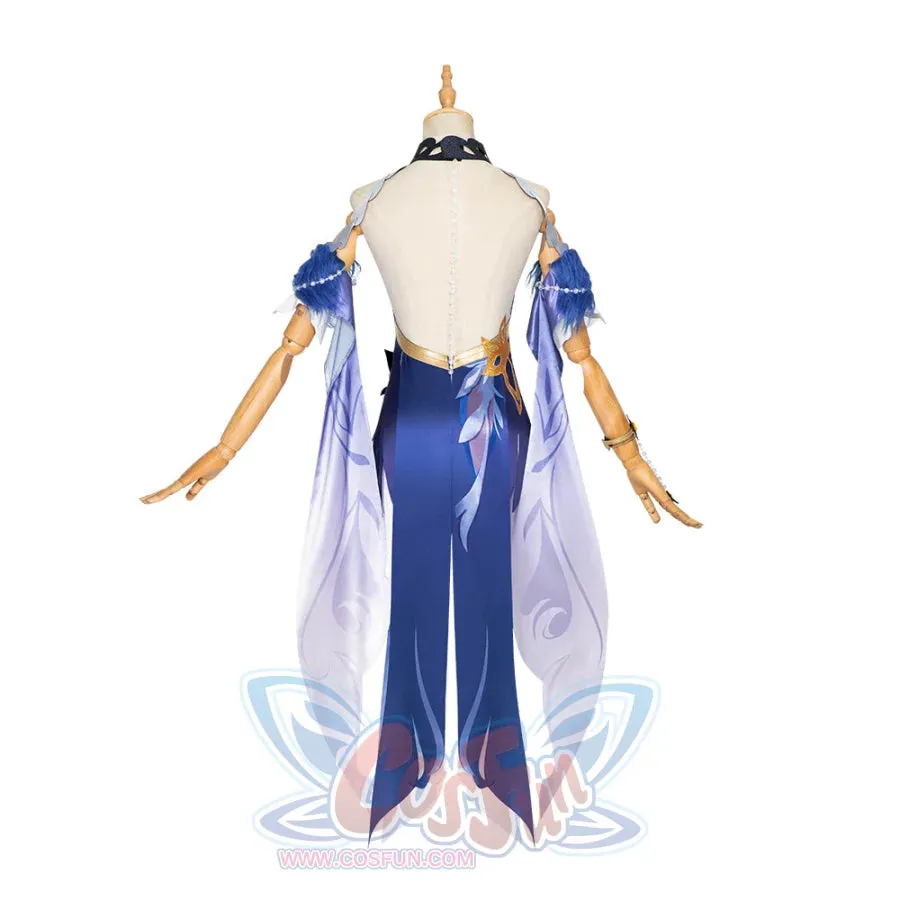Genshin Impact Ningguang Orchid's Evening Gown Cosplay Costume C00996  A