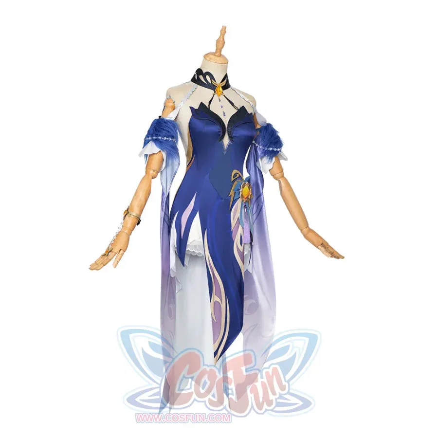 Genshin Impact Ningguang Orchid's Evening Gown Cosplay Costume C00996  A