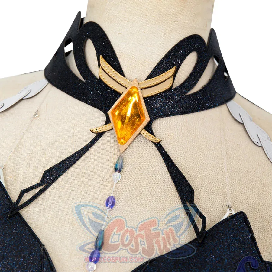 Genshin Impact Ningguang Orchid's Evening Gown Cosplay Costume C00996  A