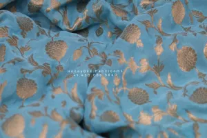 Georgette saree,lyte weight saree,gift saree,evening saree,partywear saree,banaras georgette,handloom saree,blue saree,navaratri saree