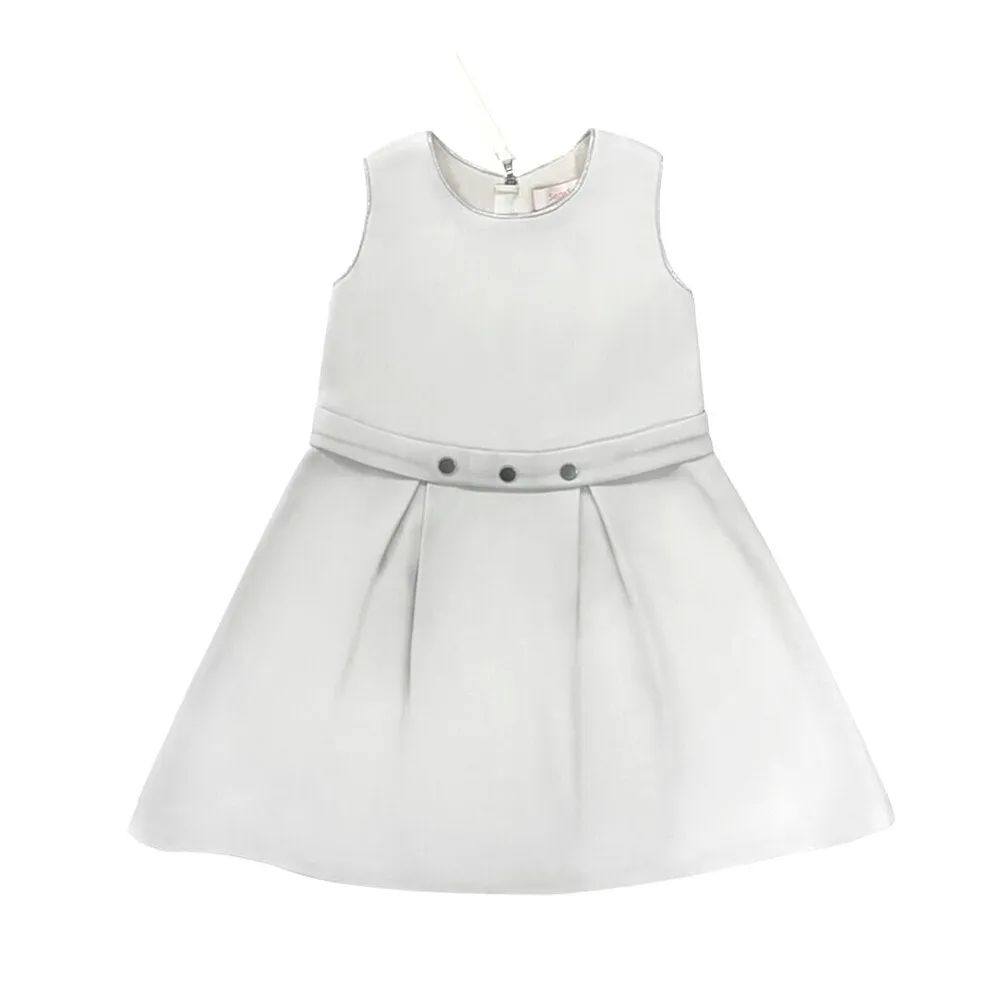 Girls Salma Snap Dress - Cream