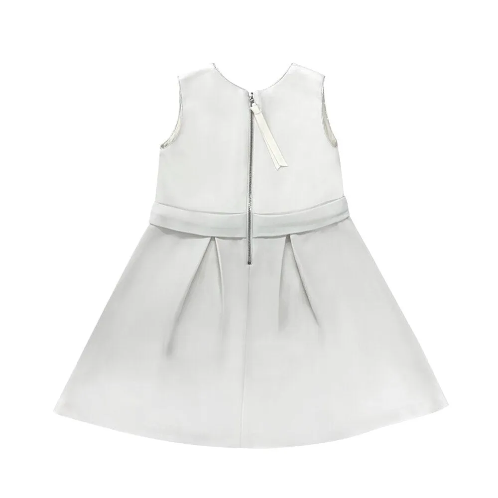 Girls Salma Snap Dress - Cream