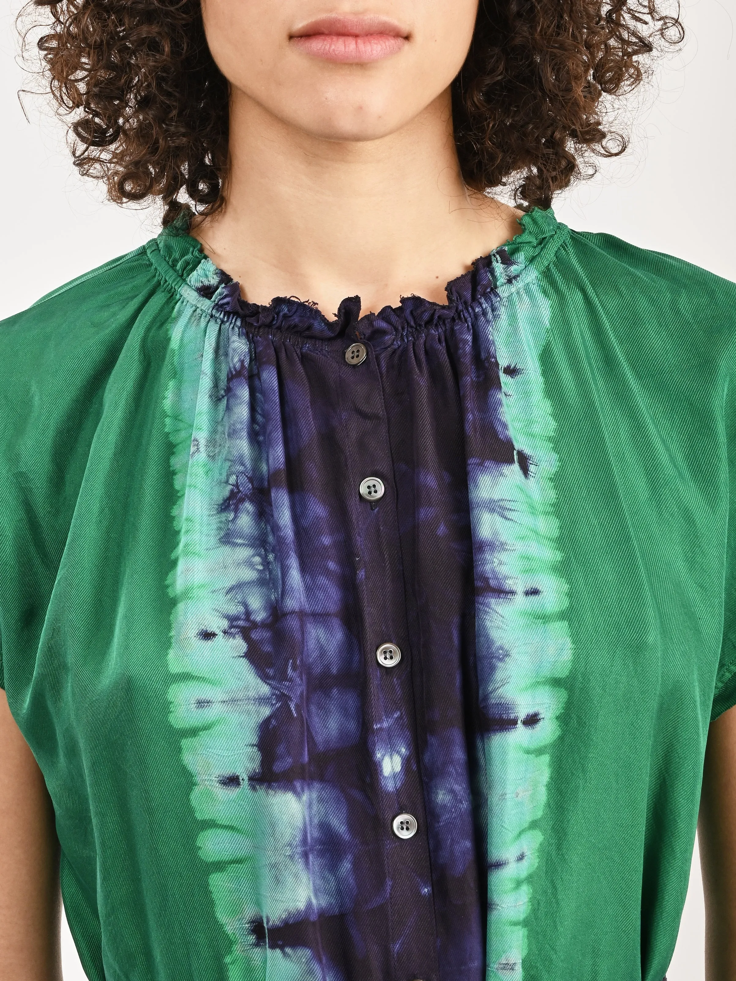 Green/Blue/Borderline Marceline Dress