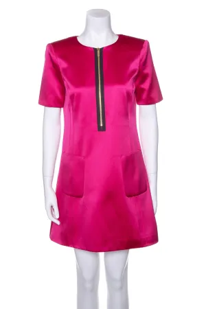 Gucci Fuchsia Satin Silk Mini Dress SZ 38
