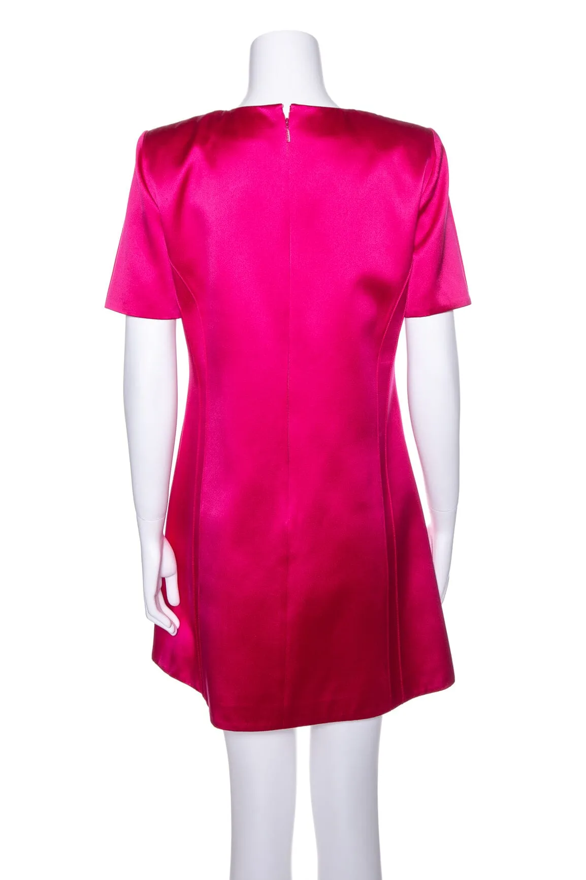 Gucci Fuchsia Satin Silk Mini Dress SZ 38
