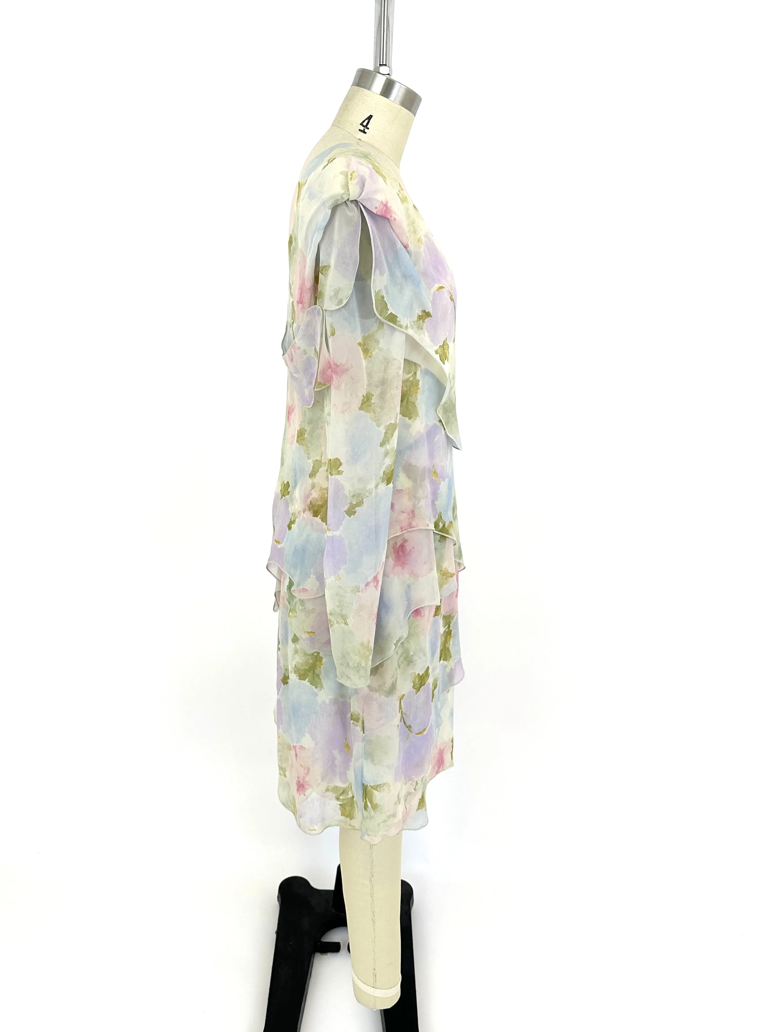 Holly's Harp Chiffon Watercolor Dress*