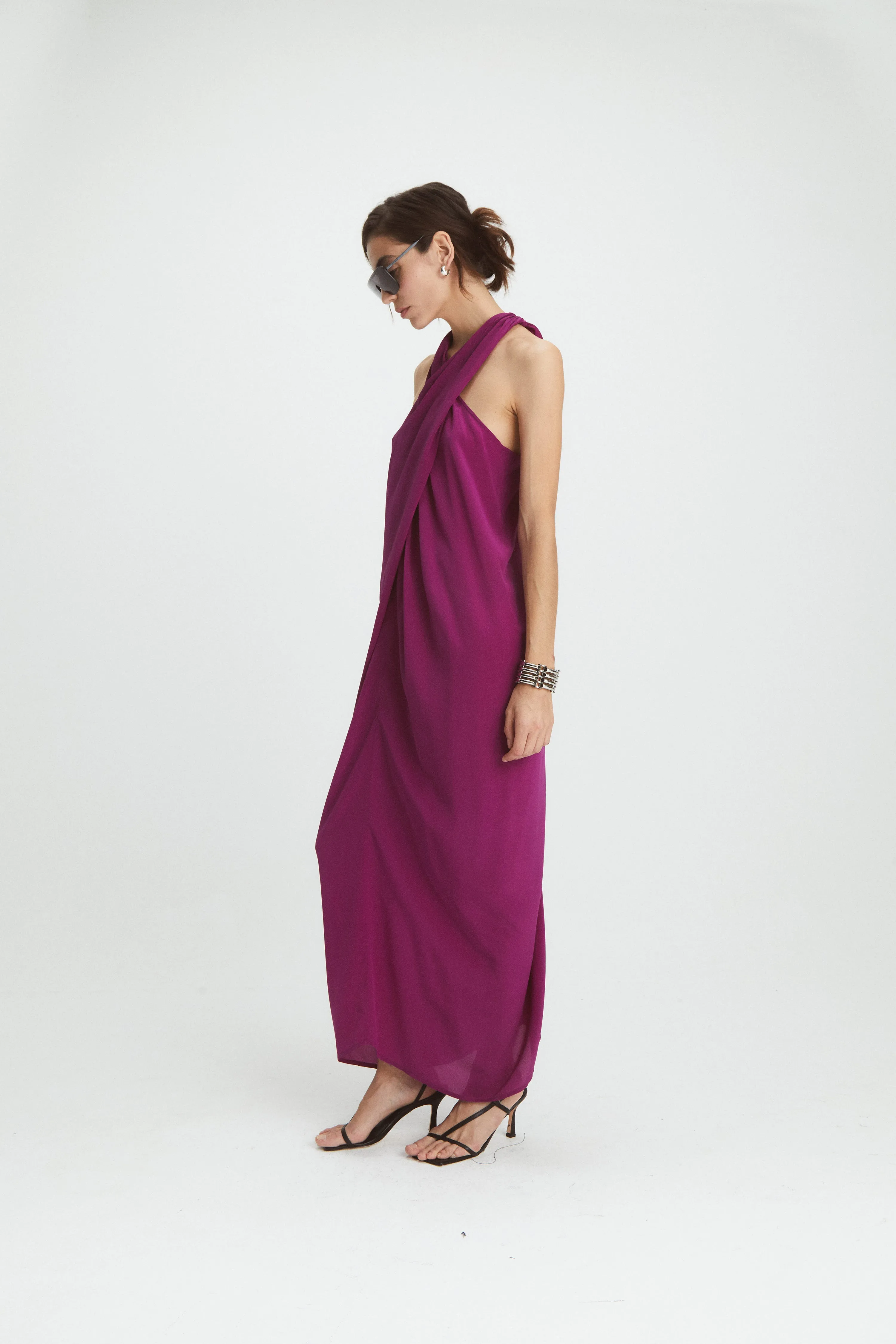 Huemel Wiltia Long Dress in Pink