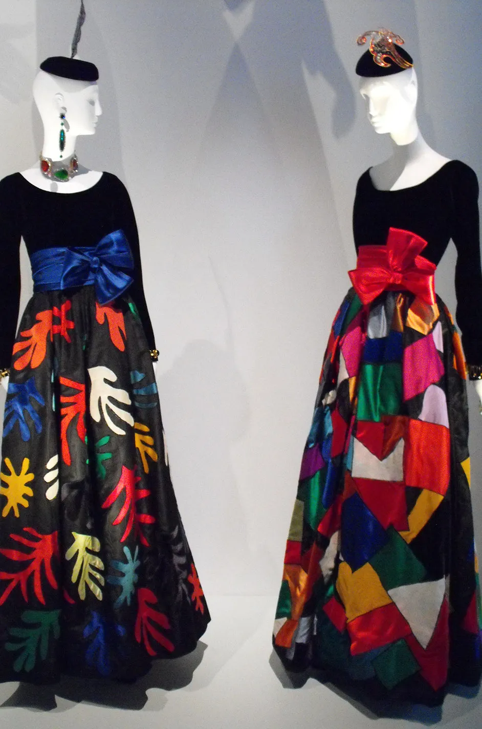Iconic Fall 1980 Possible Yves Saint Laurent Haute Couture Dress Patchwork & Velvet Dress