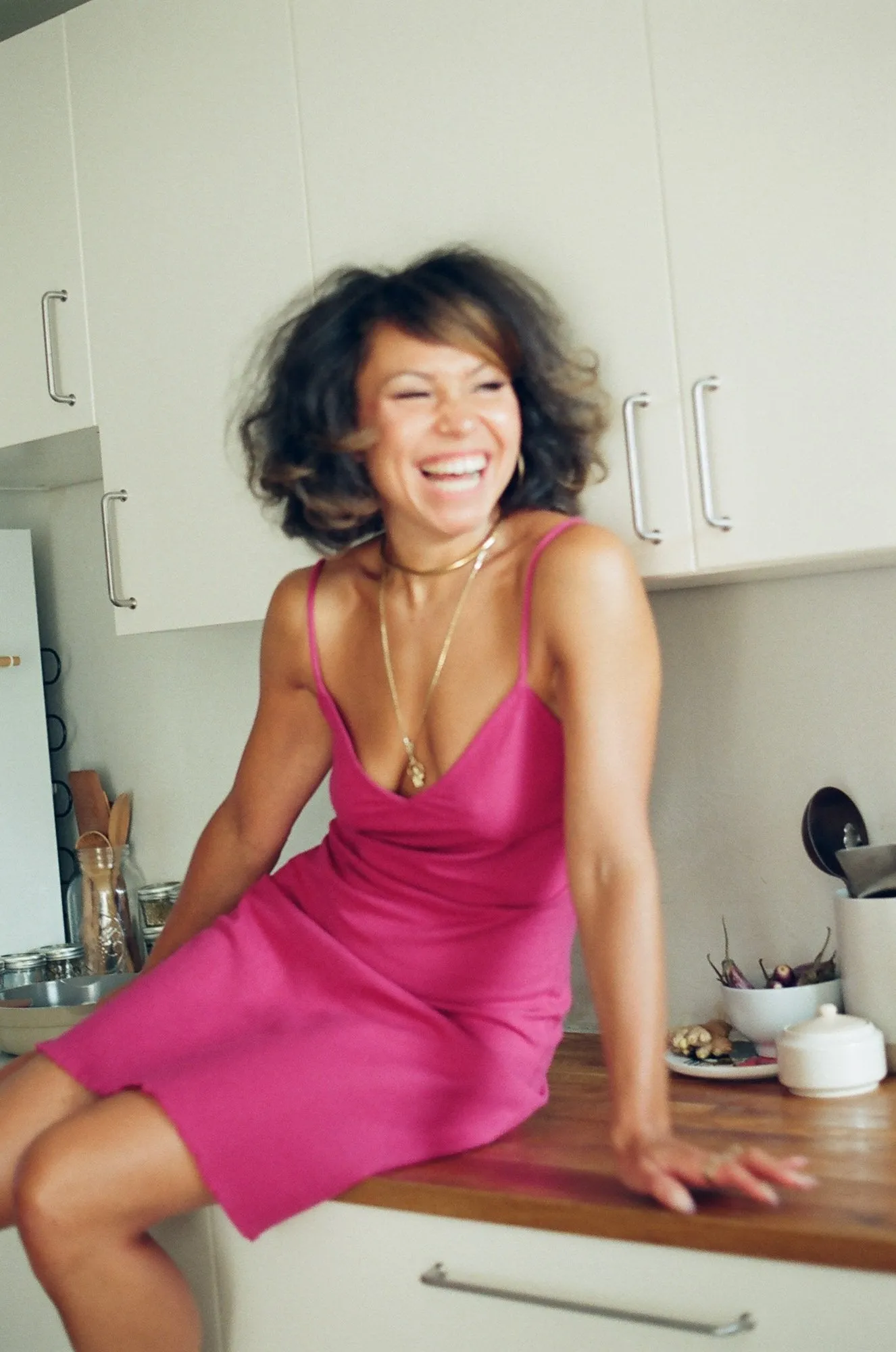 Jimi Dress, Raw Silk