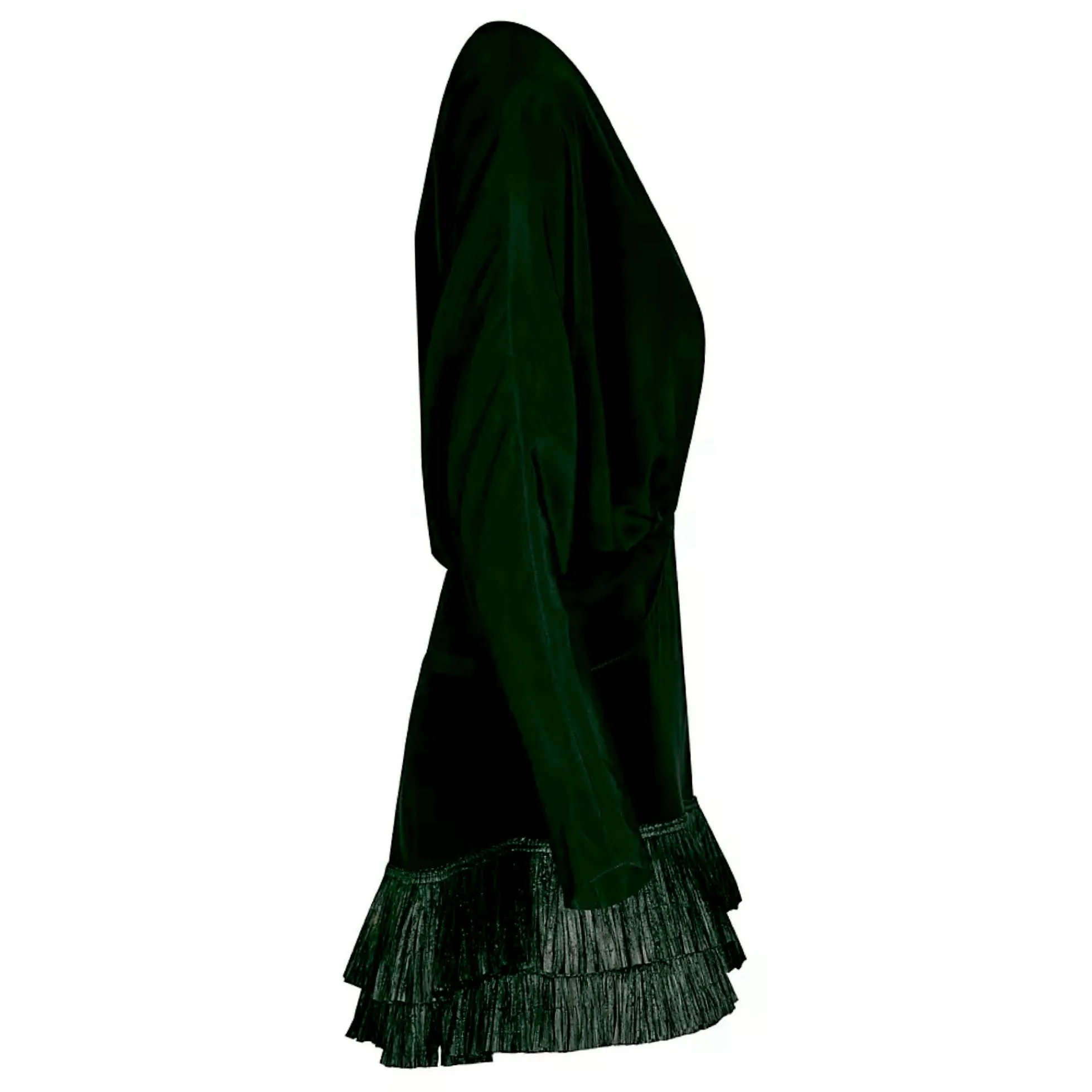 Johanna Ortiz Black Mojito Nights Embroidered Silk Raffia Mini Dress
