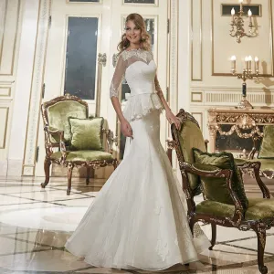 Lace 2 Pieces Mermaid Wedding Dresses