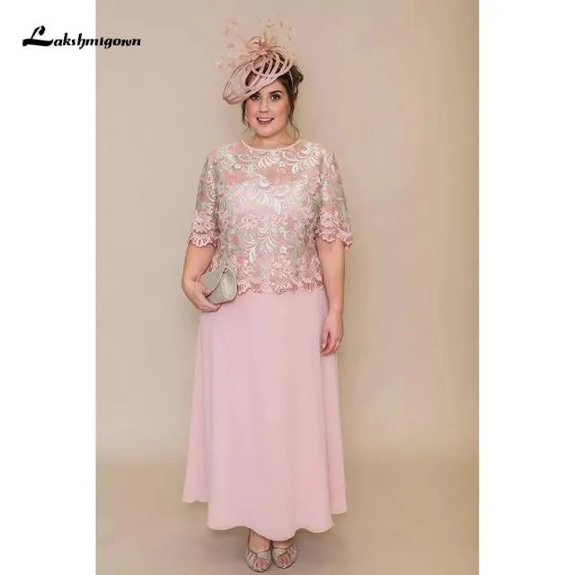 Lace Applique A Line Mother Of The Bride Dress
