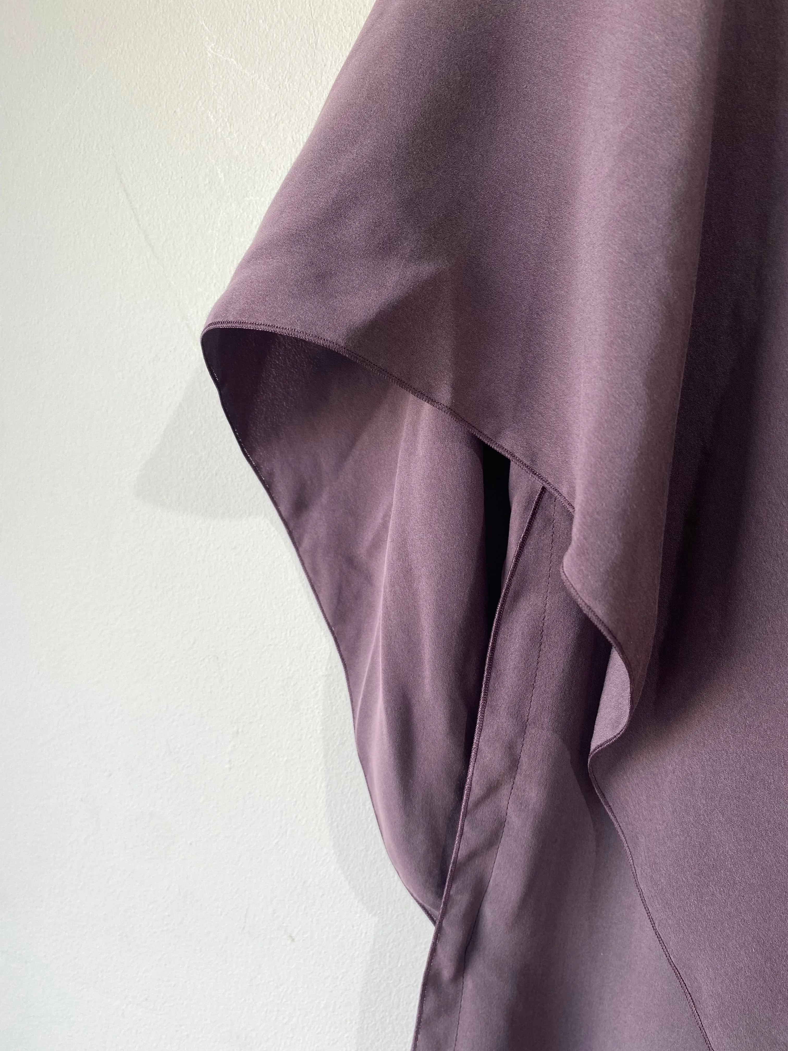 Lanvin Purple Ruffle Midi Dress