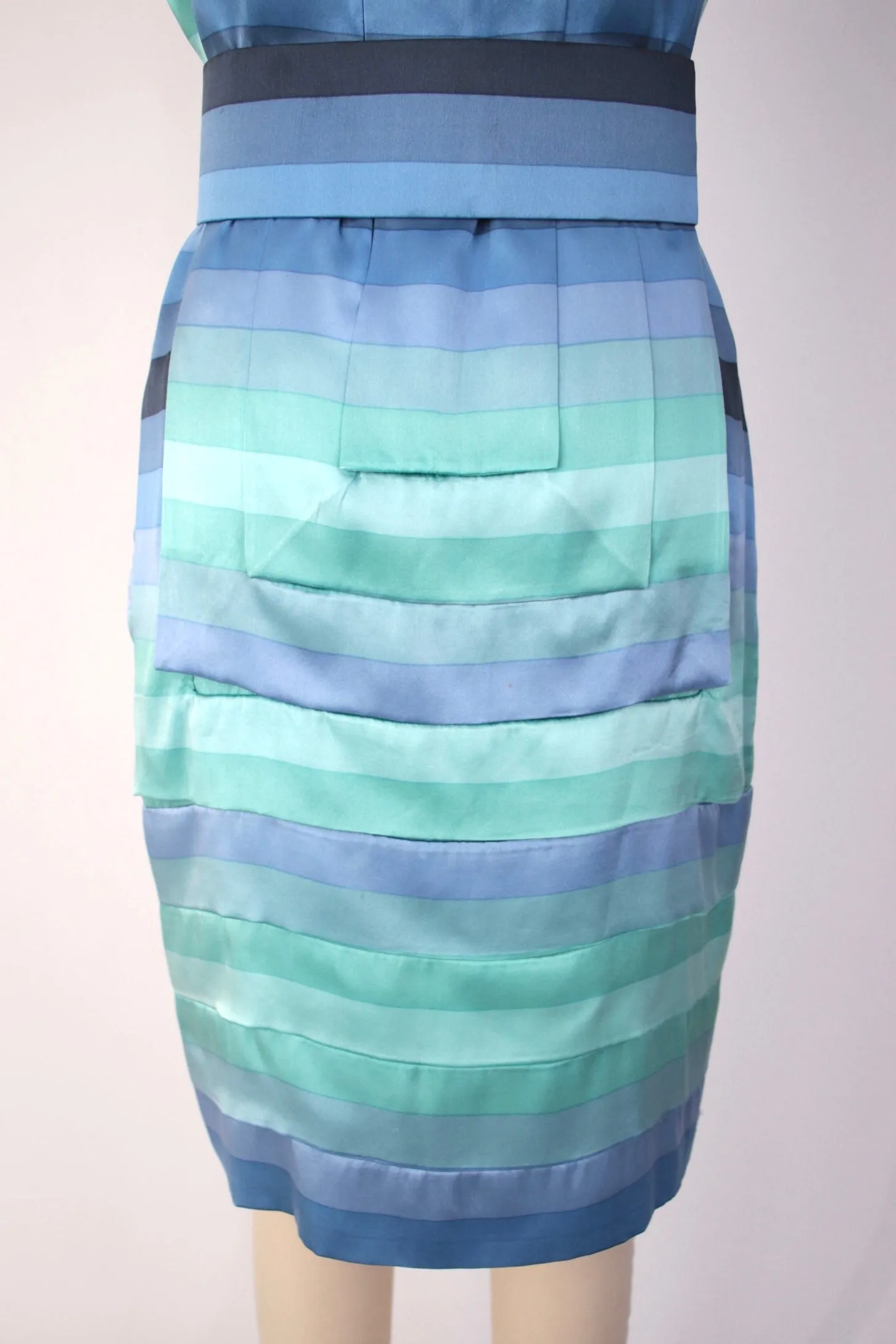 Laura Biagiotti Silk 3D Geometric Dress