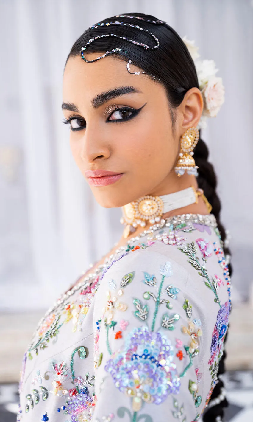 Lehenga and Front Open Gown Pakistani Wedding Dress