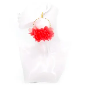 Libia: Peach Petals Earrings