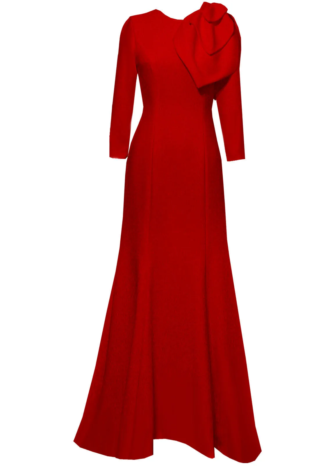 Lilinoe Light Blue Gown with Sleeves