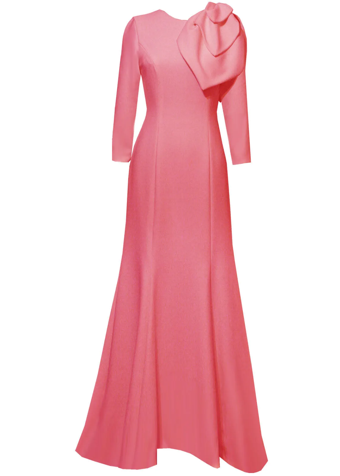Lilinoe Light Blue Gown with Sleeves