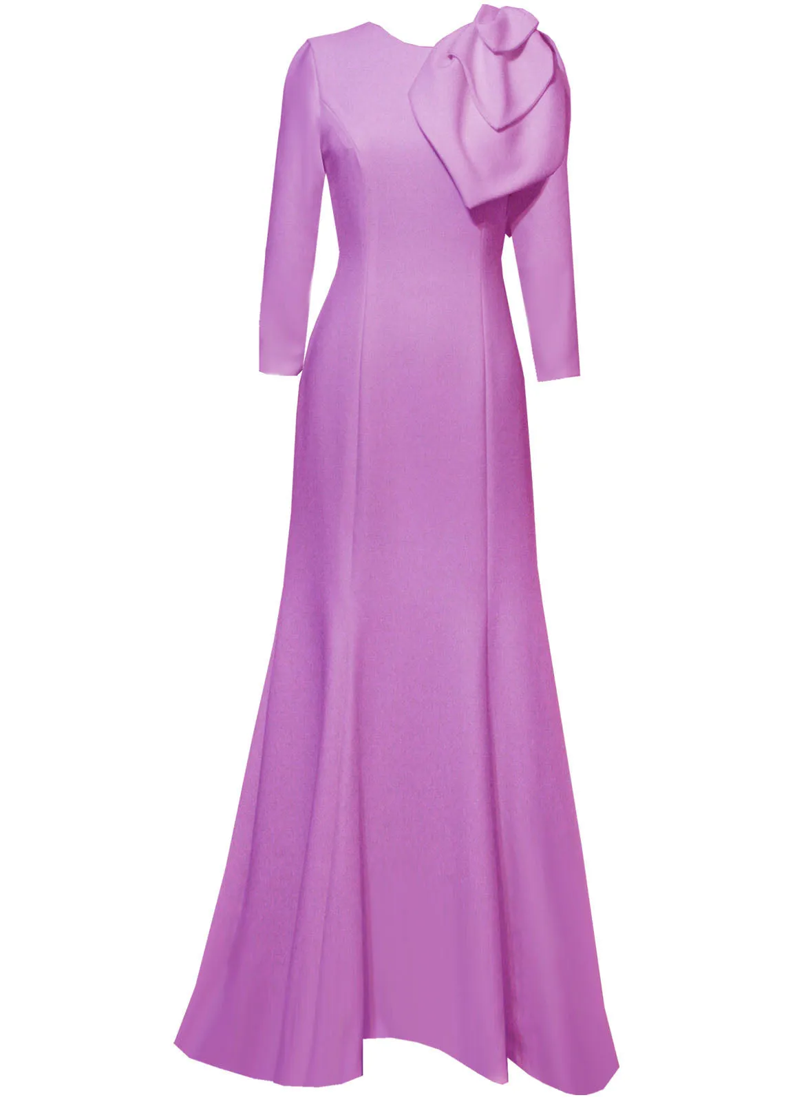 Lilinoe Light Blue Gown with Sleeves