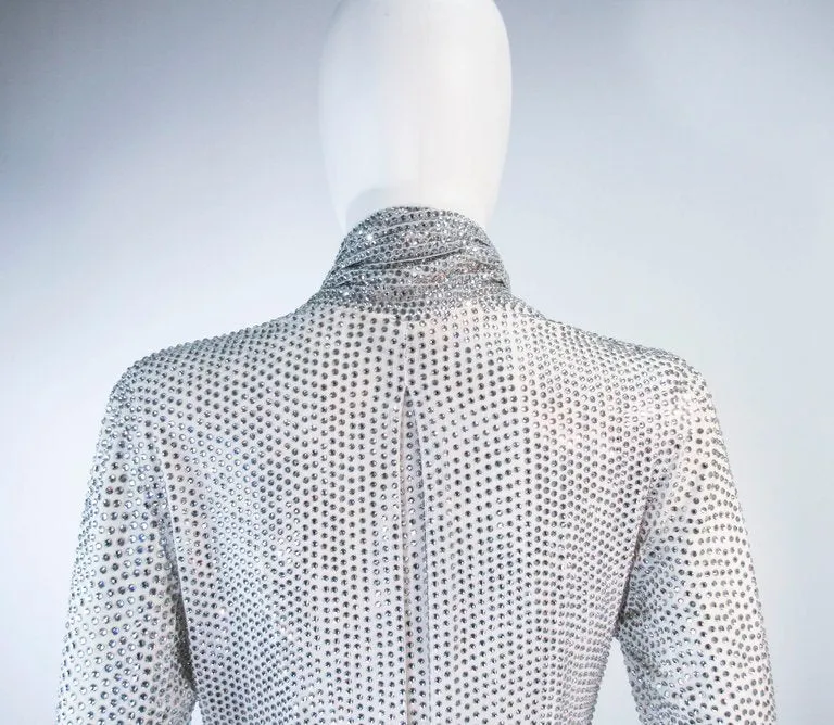 LSO DESIGNS Rhinestone Jacket with Sash Size Small