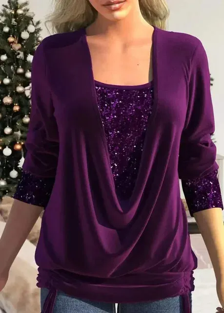 Luisa® | Velvet Blouse With Sequins