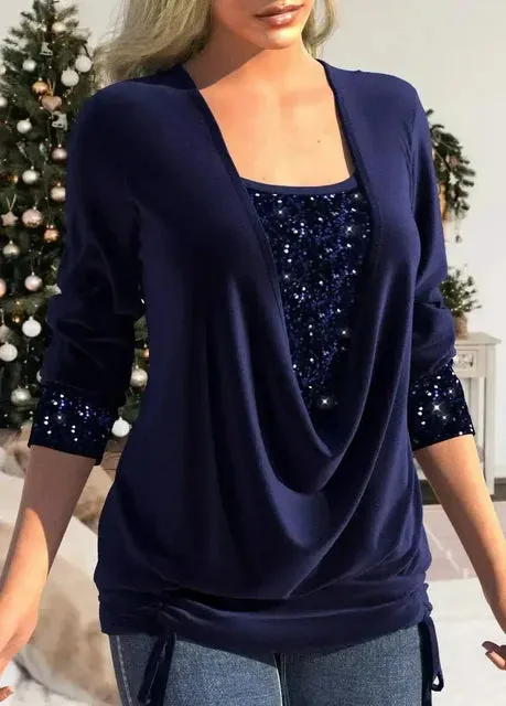 Luisa® | Velvet Blouse With Sequins