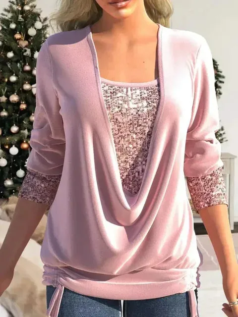 Luisa® | Velvet Blouse With Sequins