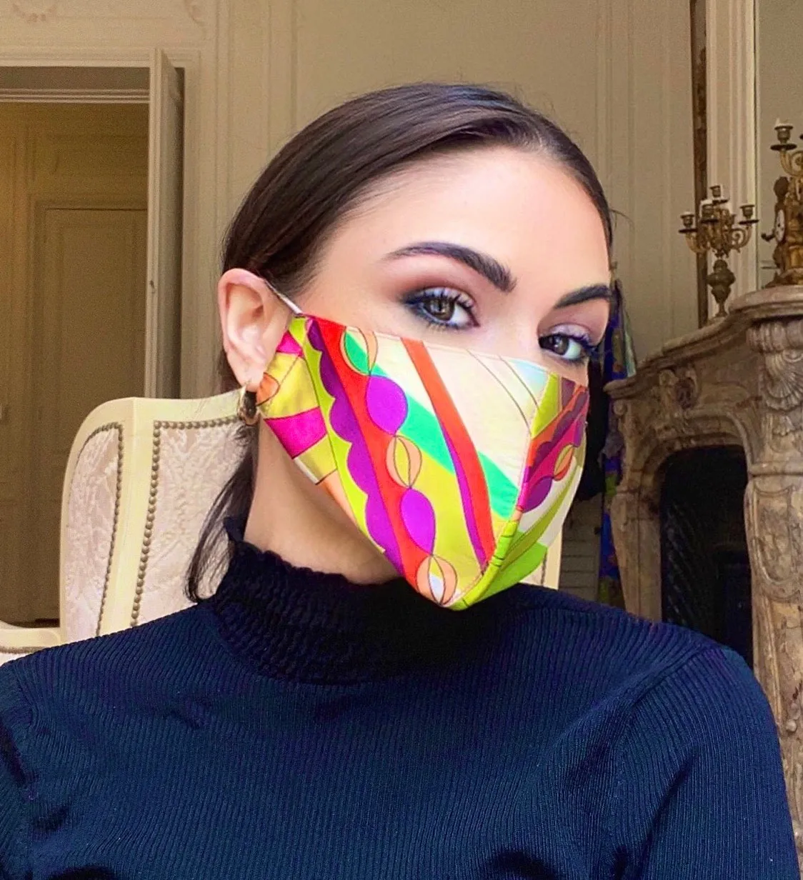 Mask - Multi Color Silk Mask