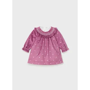 Mayoral Mauve Velvet Dress