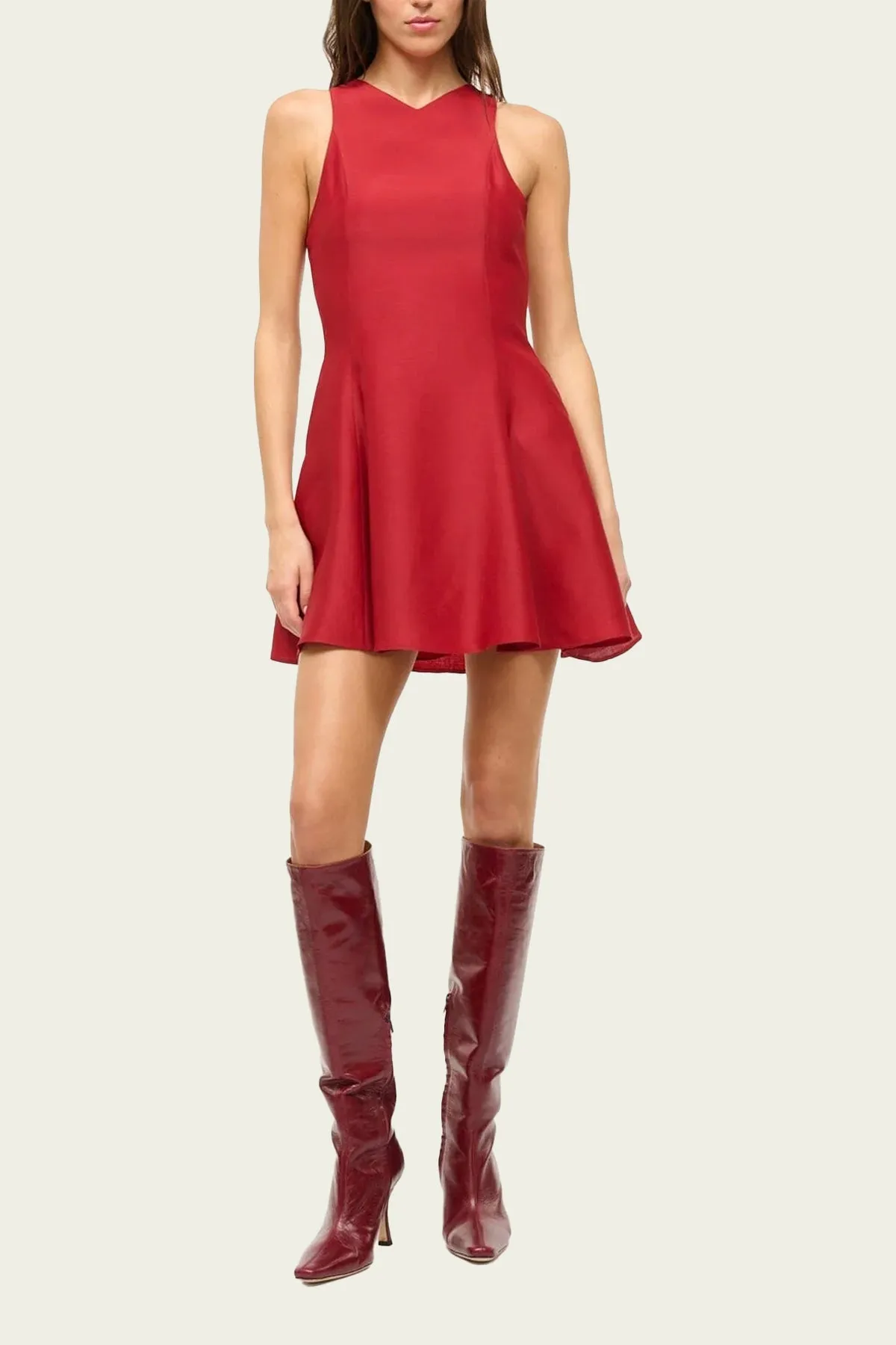 Mini Heike Dress in Rouge