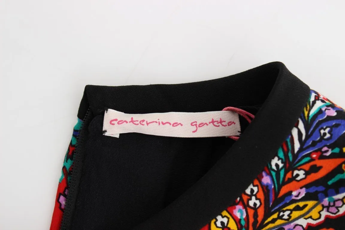 Multicolor Sleeveless Floral Dress