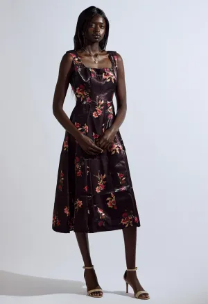 Nior Flora Silk Midi