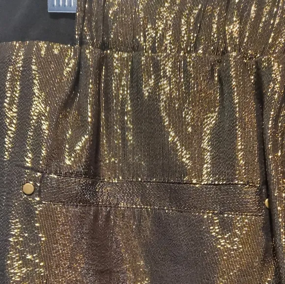 NWT -MADISON MARCUS - SHORTS - golden/black - evening shorts- WITH TAG