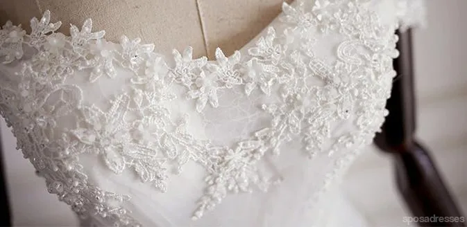 Off Shoulder A Line Lace Wedding Bridal Dresses, Custom Made Wedding Dresses, Affordable Wedding Bridal Gowns, WD231