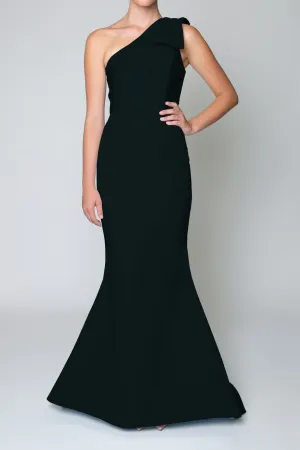 One Shoulder Silk Faille Mermaid Gown