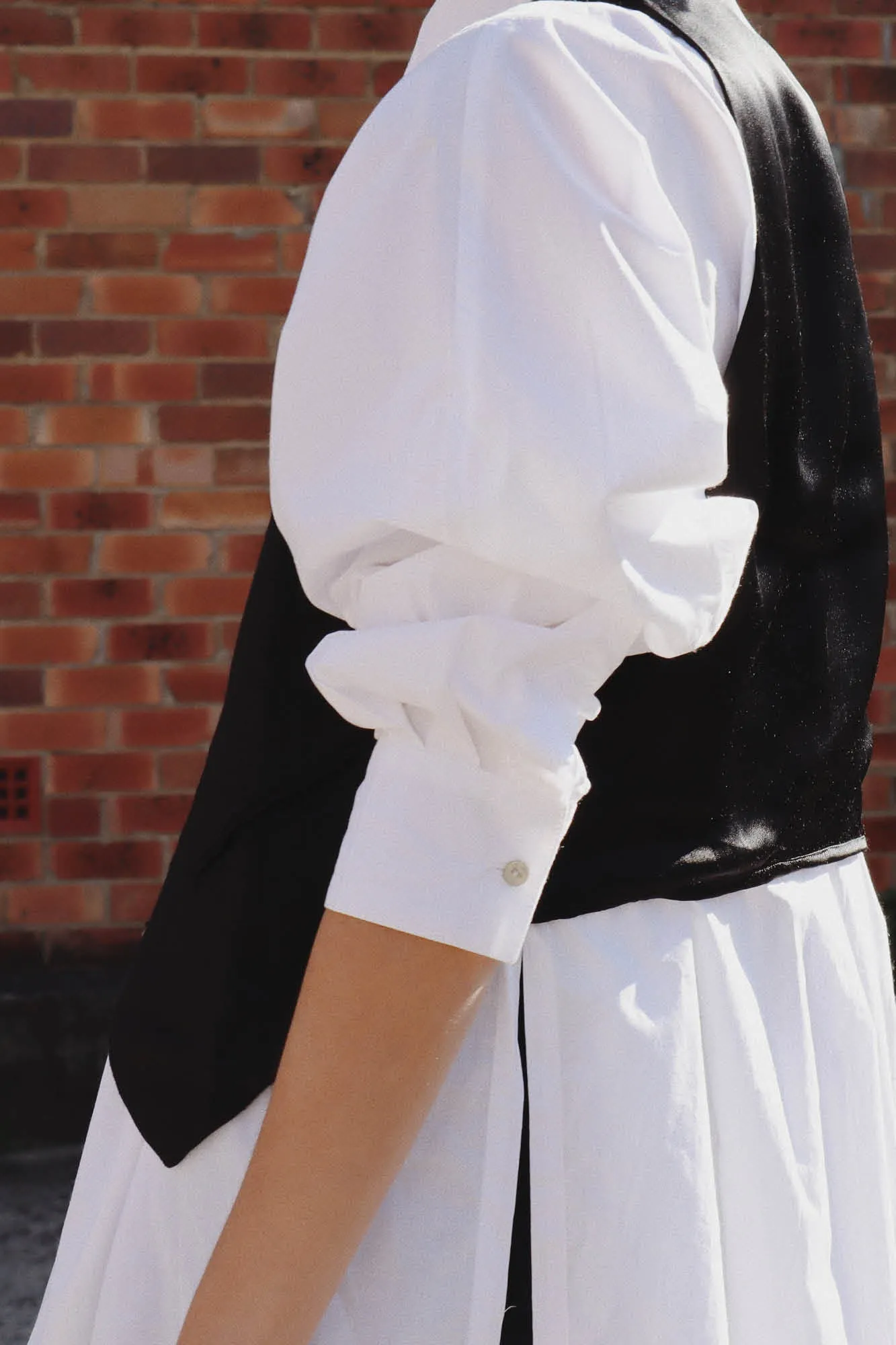 Oscar Oversized Cotton Poplin Shirt White