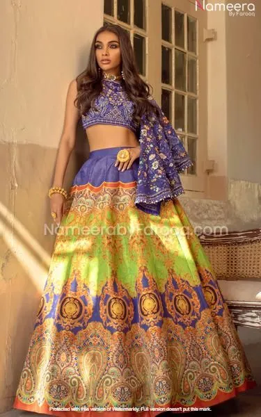 Pakistani Lehenga Skirt Online for Wedding Wear #PN91