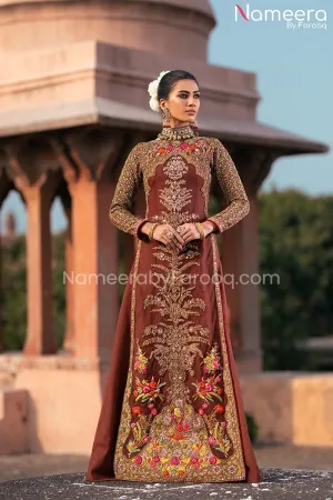 Pakistani Long Kameez with Pants for Bride 2021 #BS168