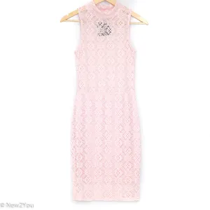 Pastel Pink Lace Halter Dress (Coco Avante)