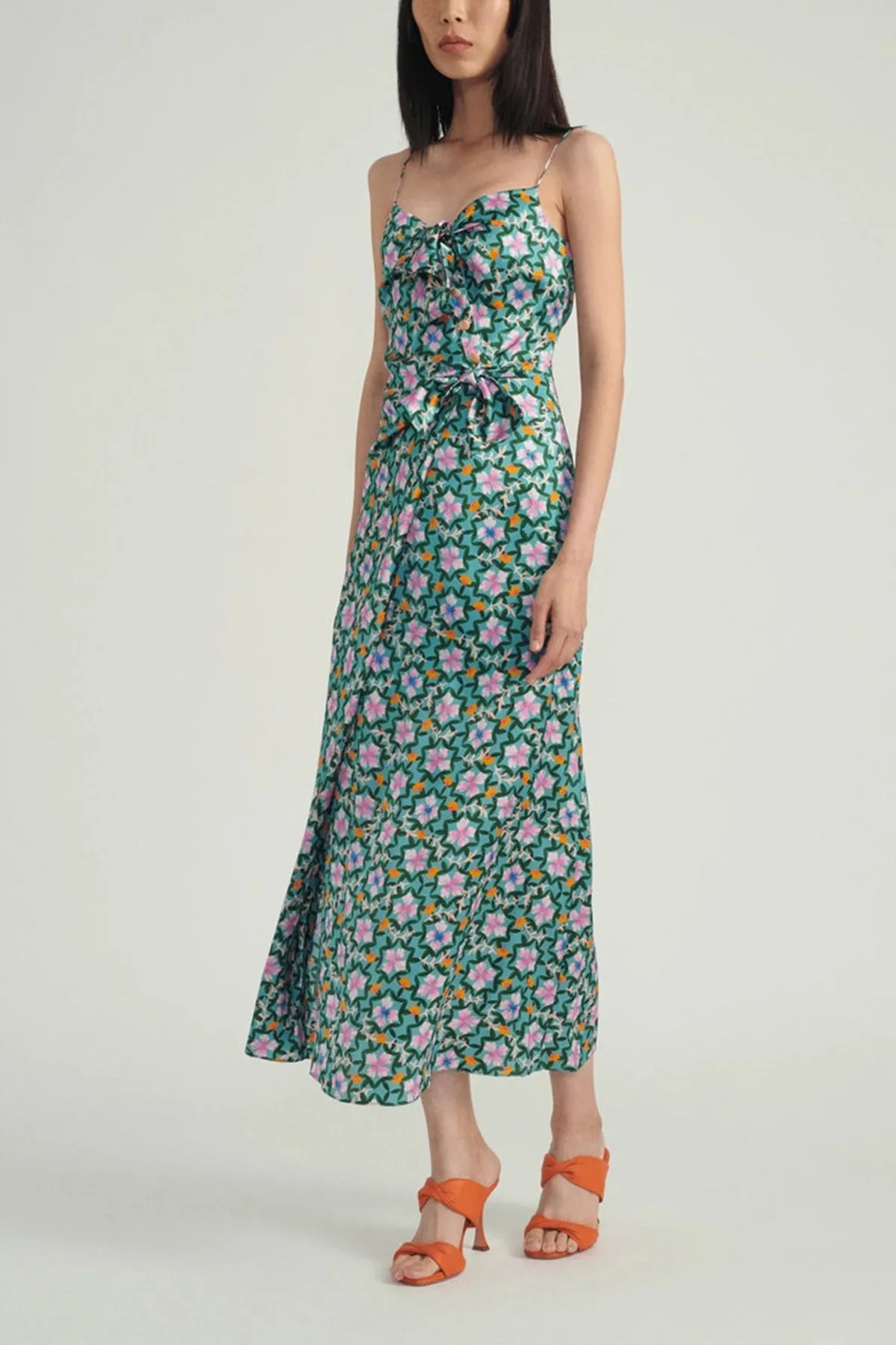Penelope B Dress in Sorrel Teal