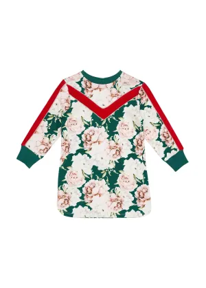 Peppa Dress - Basil Bloom