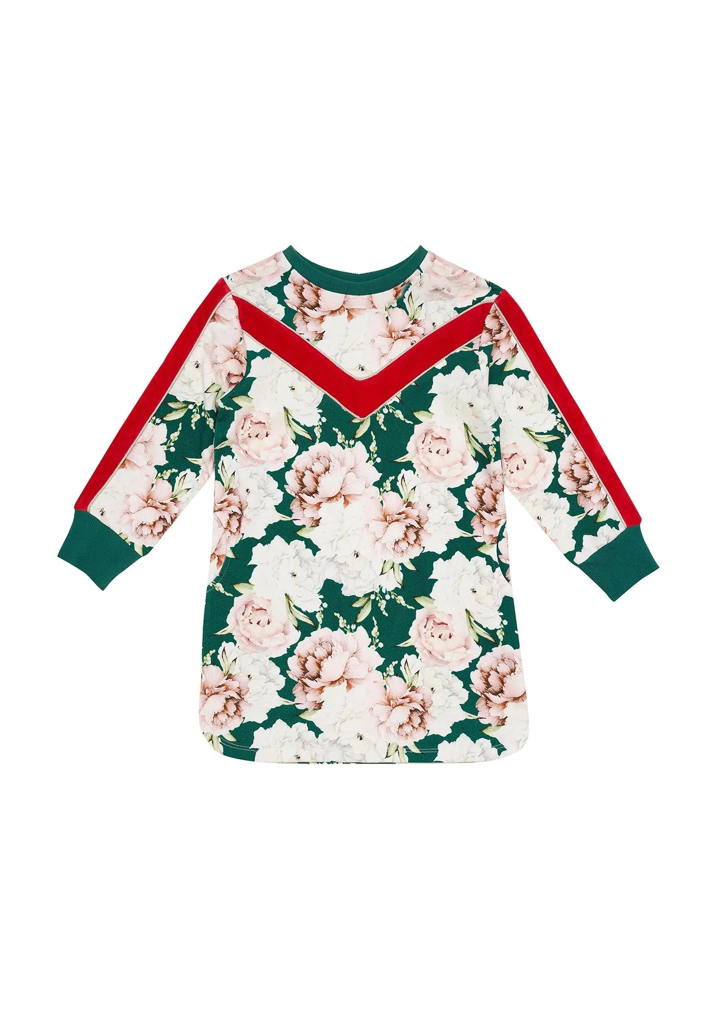 Peppa Dress - Basil Bloom