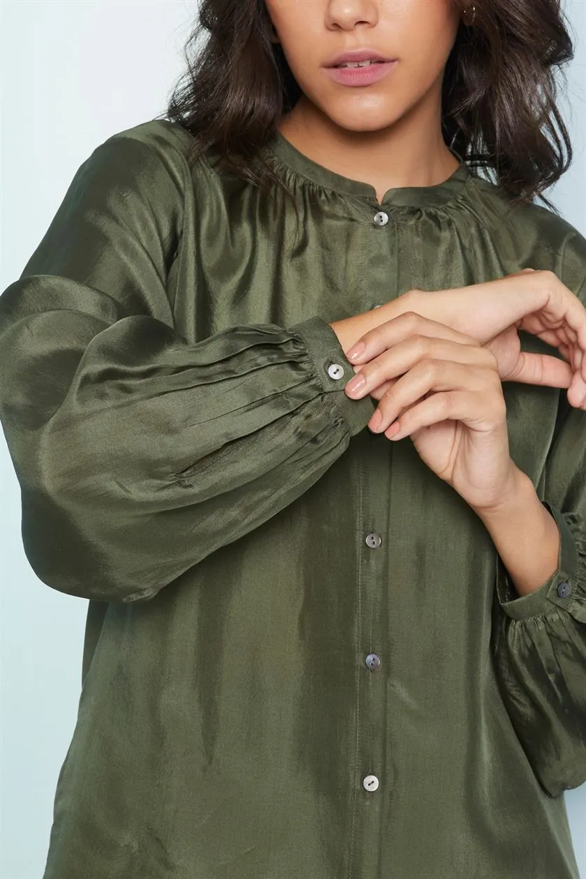 Perona   I   Womenshirts & Topshirts -Carlo-Pwa-Fv21-1102-Pine Green  AS7650