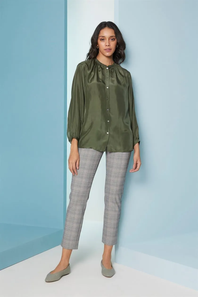 Perona   I   Womenshirts & Topshirts -Carlo-Pwa-Fv21-1102-Pine Green  AS7650