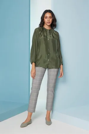 Perona   I   Womenshirts & Topshirts -Carlo-Pwa-Fv21-1102-Pine Green  AS7650