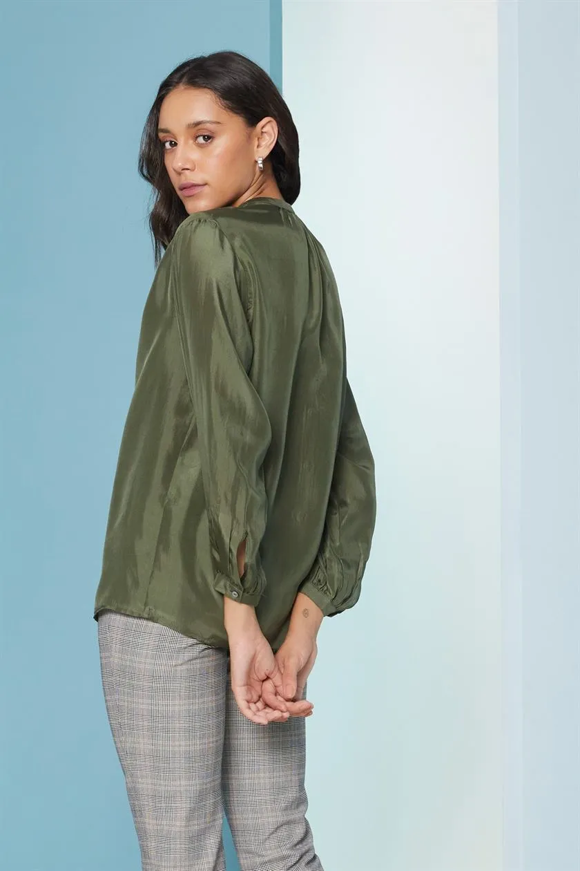Perona   I   Womenshirts & Topshirts -Carlo-Pwa-Fv21-1102-Pine Green  AS7650