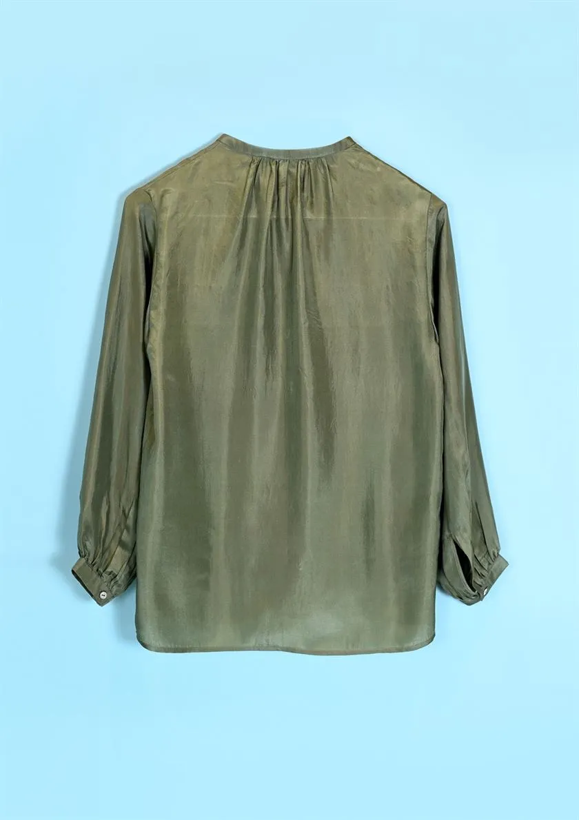 Perona   I   Womenshirts & Topshirts -Carlo-Pwa-Fv21-1102-Pine Green  AS7650