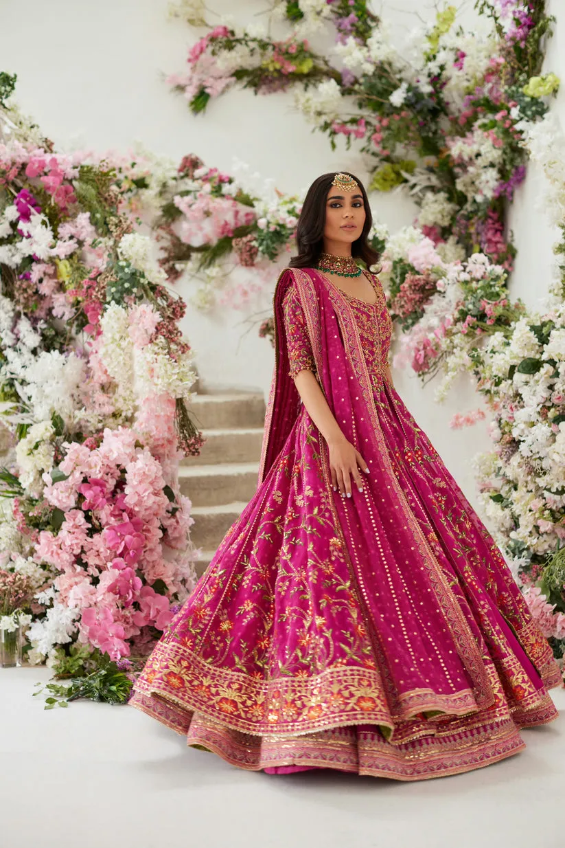 Pishwas Frock Lehenga Dupatta Pakistani Wedding Dress