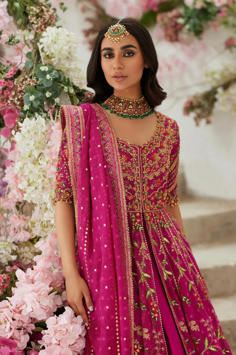 Pishwas Frock Lehenga Dupatta Pakistani Wedding Dress