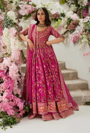 Pishwas Frock Lehenga Dupatta Pakistani Wedding Dress